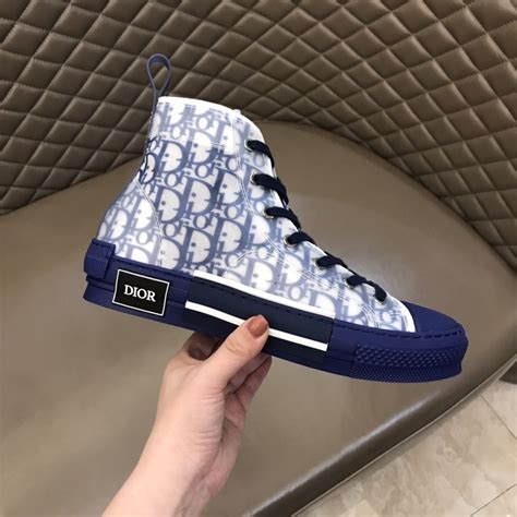 dior oblique blue sneaker|dior high top sneakers outfit.